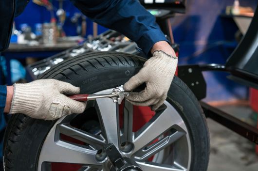 Gommista bilanciamento gomme