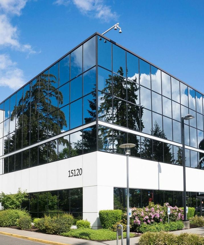 A large building with the number 15230 on the side