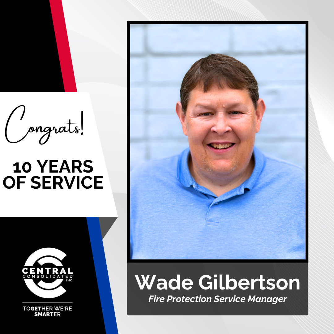 Portrait of Wade Gilbertson, Fire Protection Service Manager at Central Consolidated