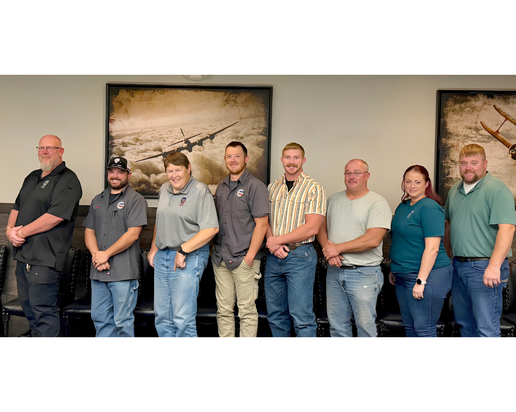 Photograph of employees who attended the Years of Service Luncheon put on by Central.