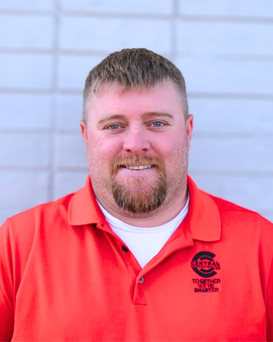 Brad Read, man in red Central Consolidated shirt.
