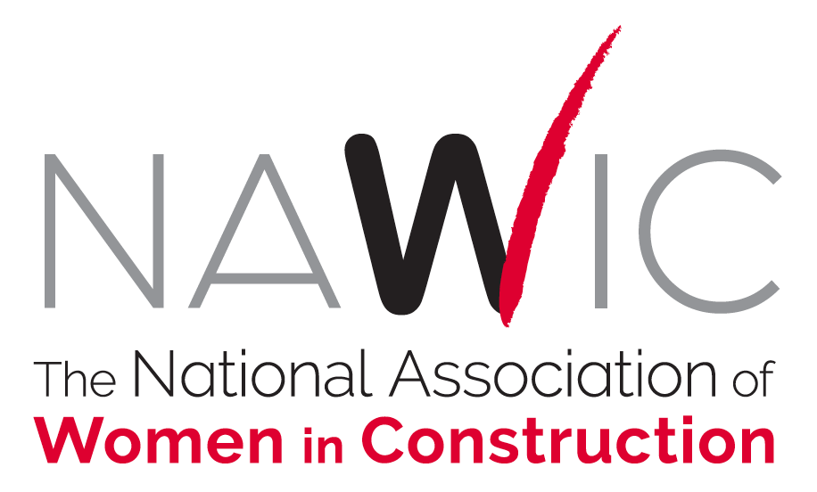 The logo for the national association of women in construction.