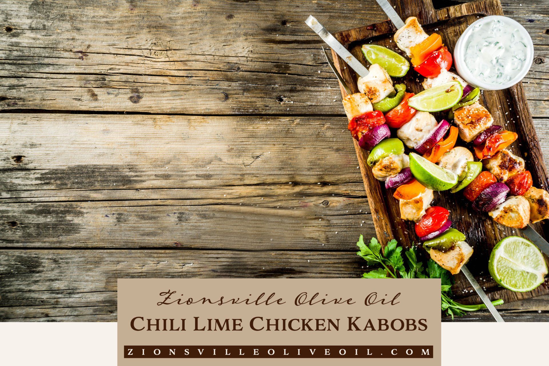 Chili Lime Chicken Kebabs