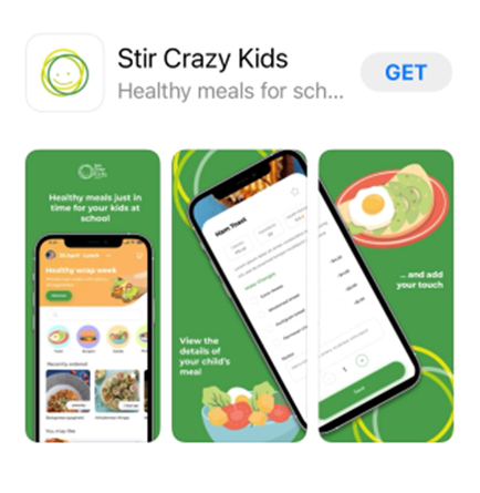Children cooking food