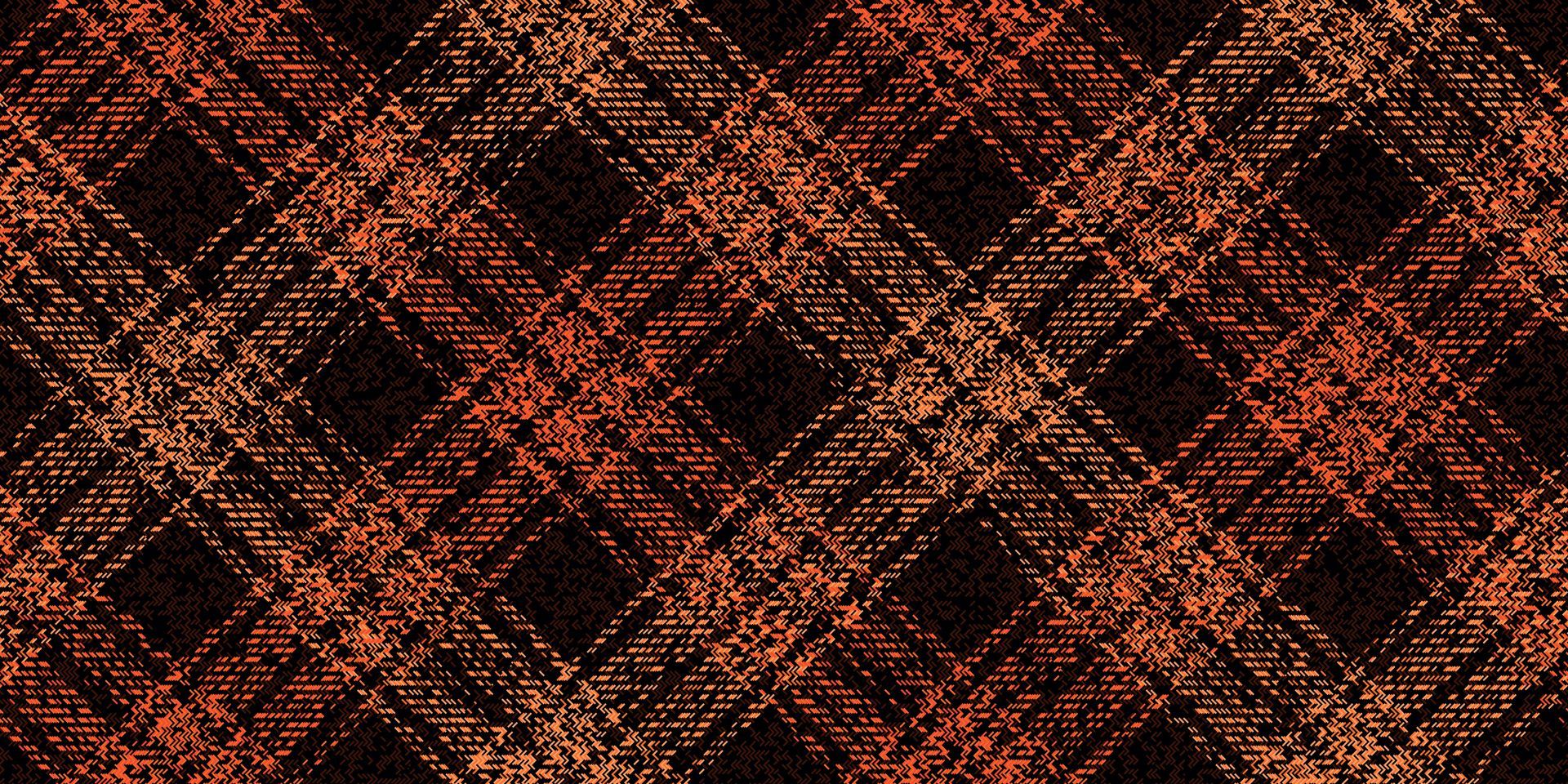 Abstract orange and black diagonal crosshatch pattern