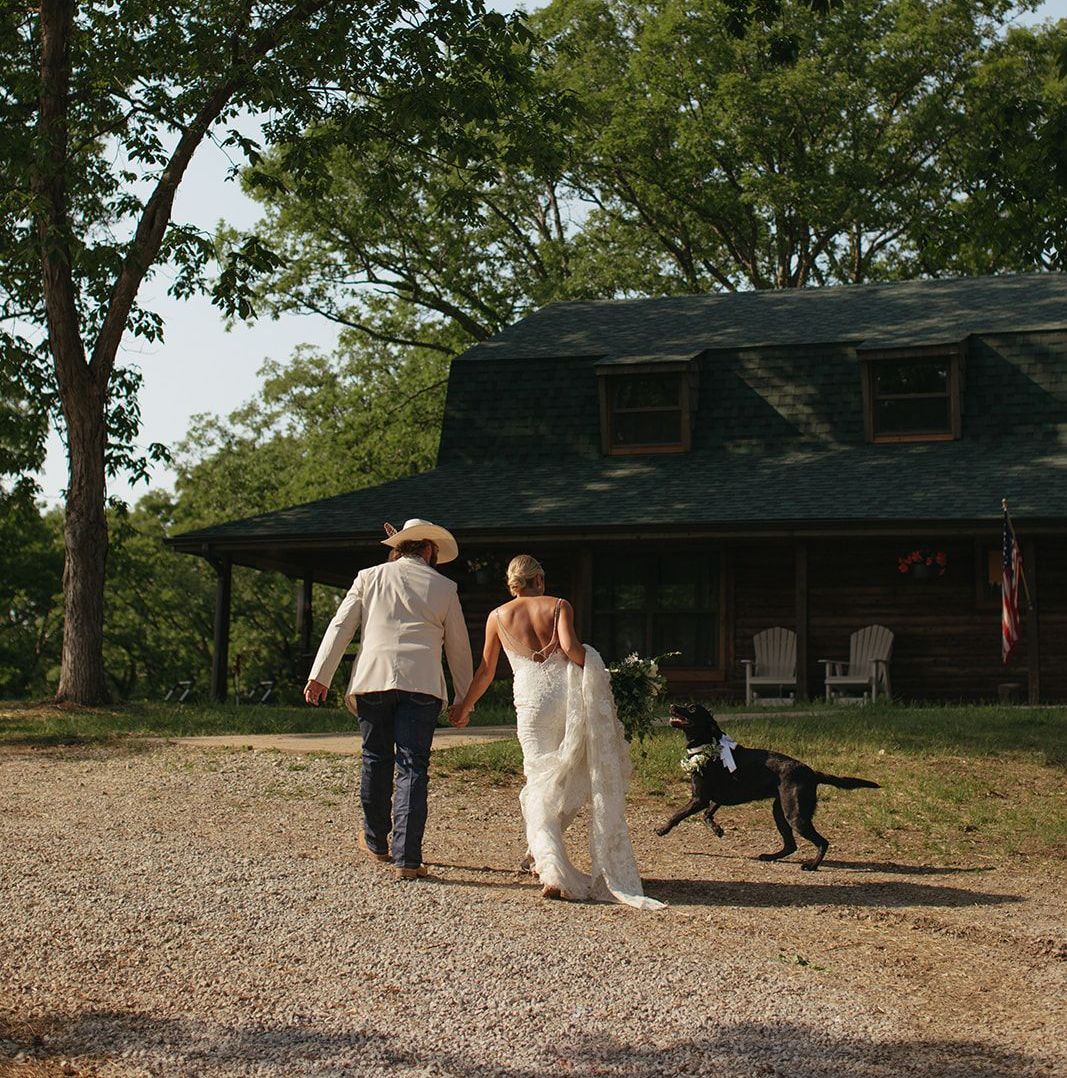 Bring All Your Favorite People & Animals Together for Your Wedding at the Champagne Barn in Mid-Mo.