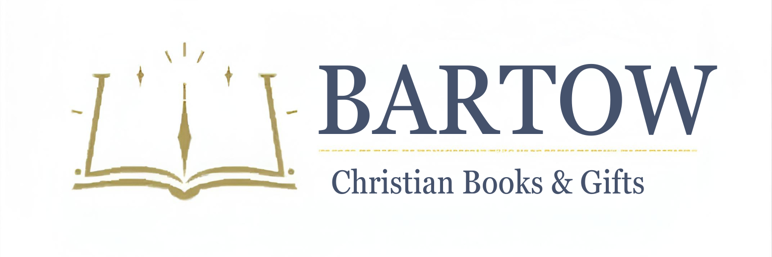 Logo for Bartow Christian Books & Gifts, featuring an open book and text.