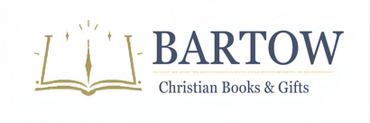 Logo for Bartow Christian Books & Gifts, featuring an open book and text.