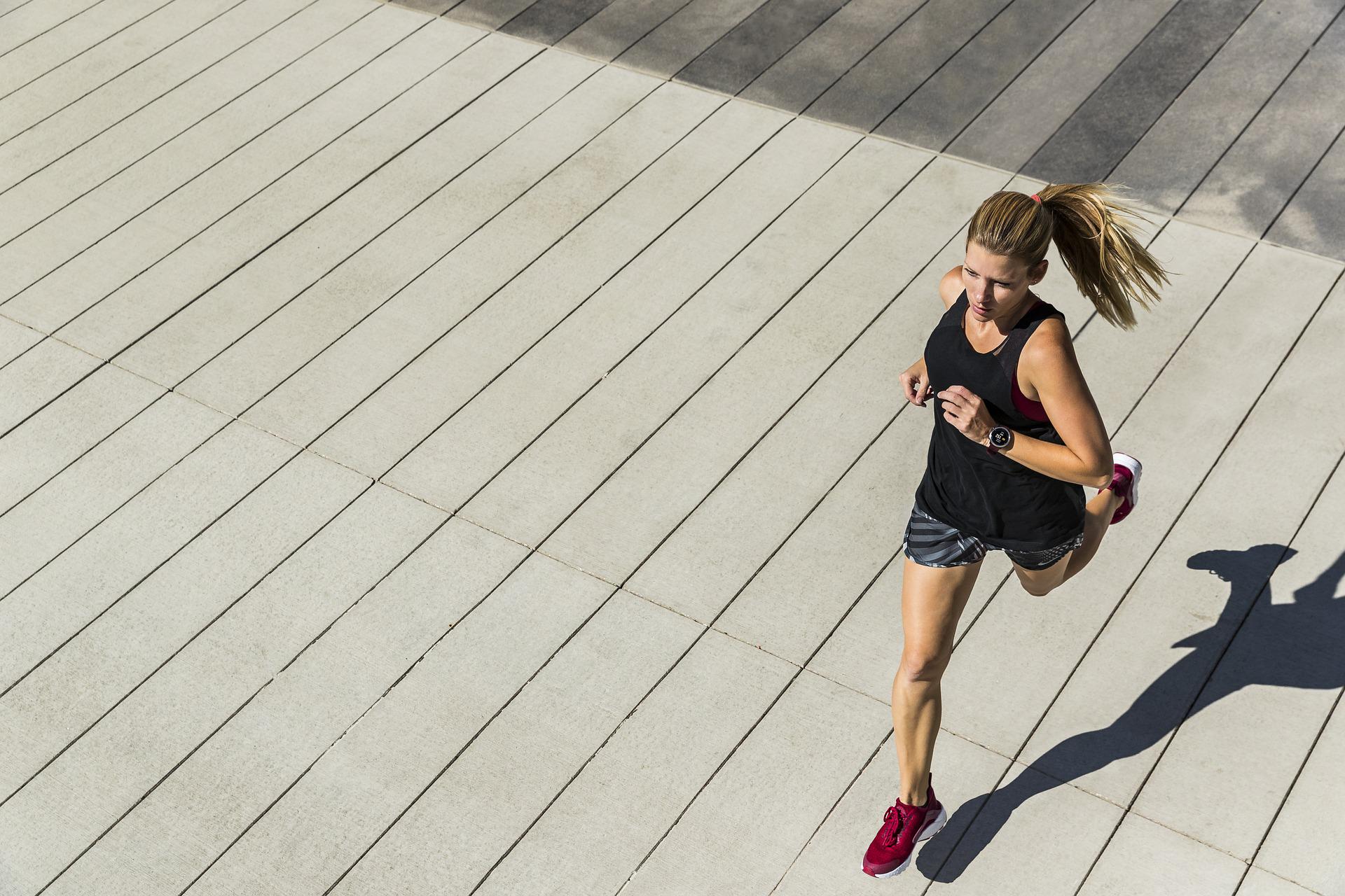 Woman Running link reads 