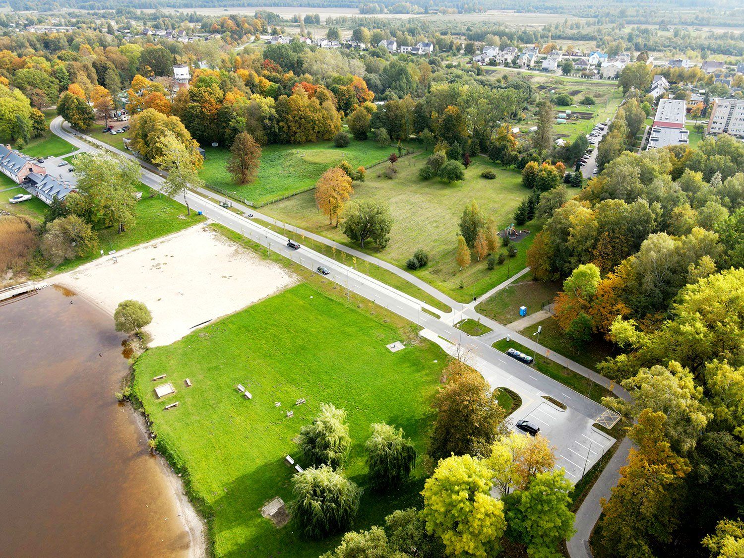 kelių, šaligatvių tiesimas