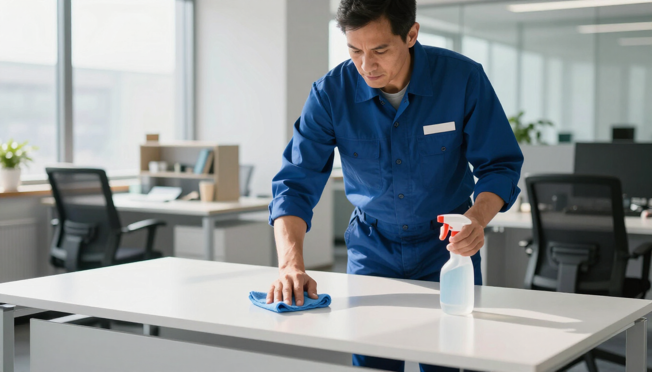 Cleaning Professional at Work