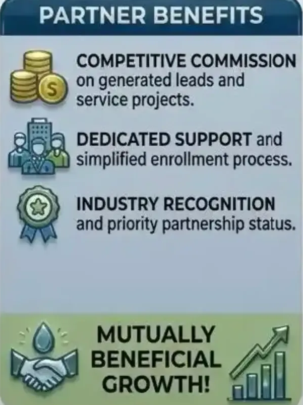 referral partner program for Aqua Free Facilites