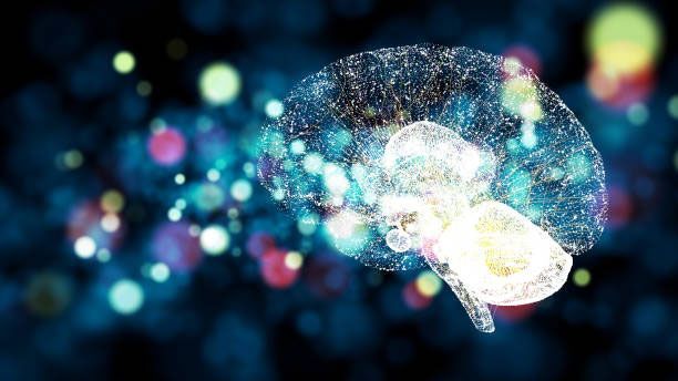 A Computer Generated Image of A Brain with Glowing Dots Coming out Of It — Marlton, NJ — Luna Lymphatic Care
