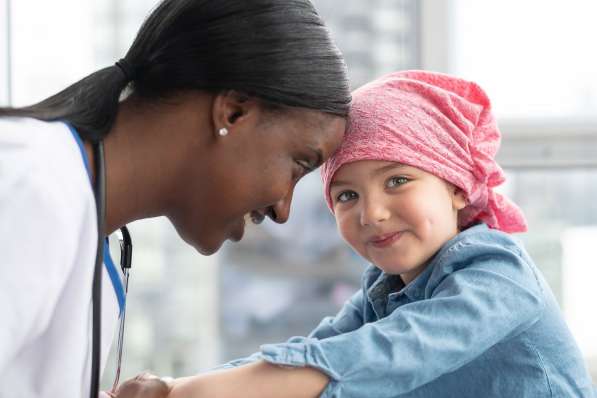 A Doctor Is Talking to A Little Girl with Cancer — Marlton, NJ — Luna Lymphatic Care