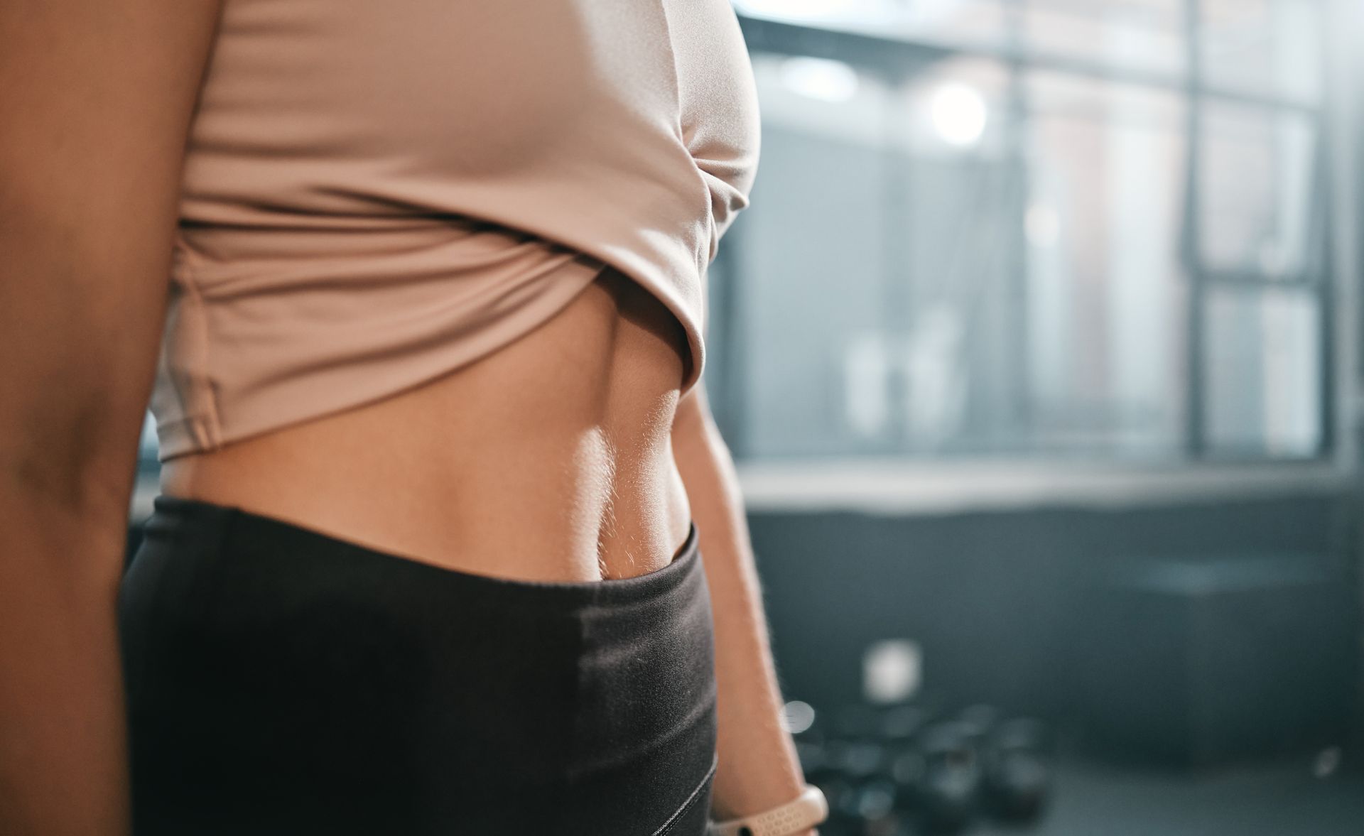 Woman's Stomach in A Gym — Marlton, NJ — Luna Lymphatic Care