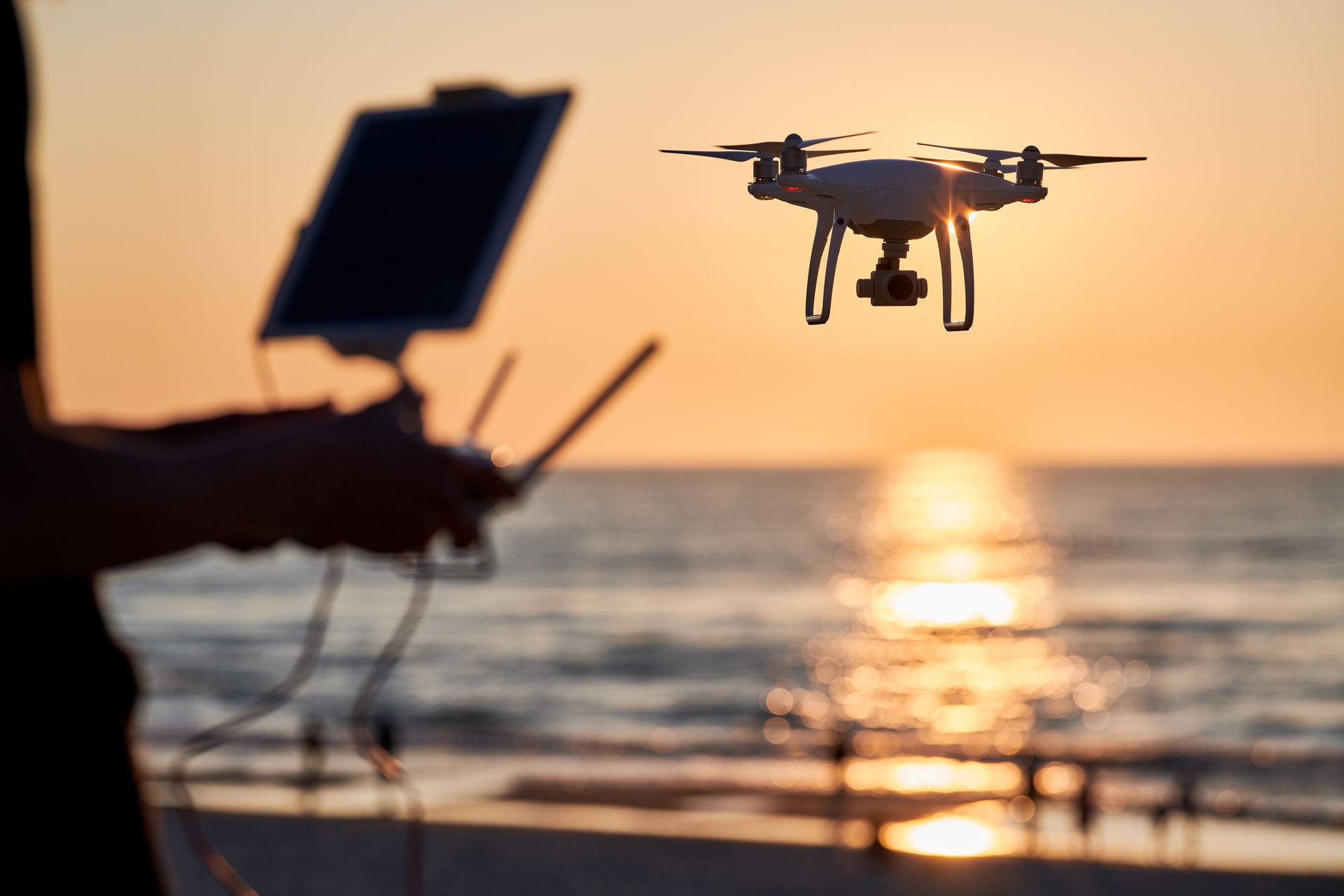 Drone Flying Over the Sunset — NQ Video Surveillance in Bungalow, QLD