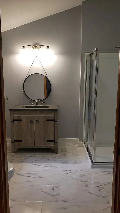 Bathroom with Mirror — North Brookfield, MA — Christian Carpenters