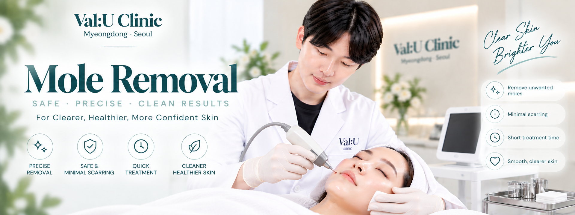 CO2 Laser Mole Removal in Myeongdong, Seoul – Val:U Clinic CO2 Laser Mole Removal in Myeongdong, Seoul – Val:U Clinic