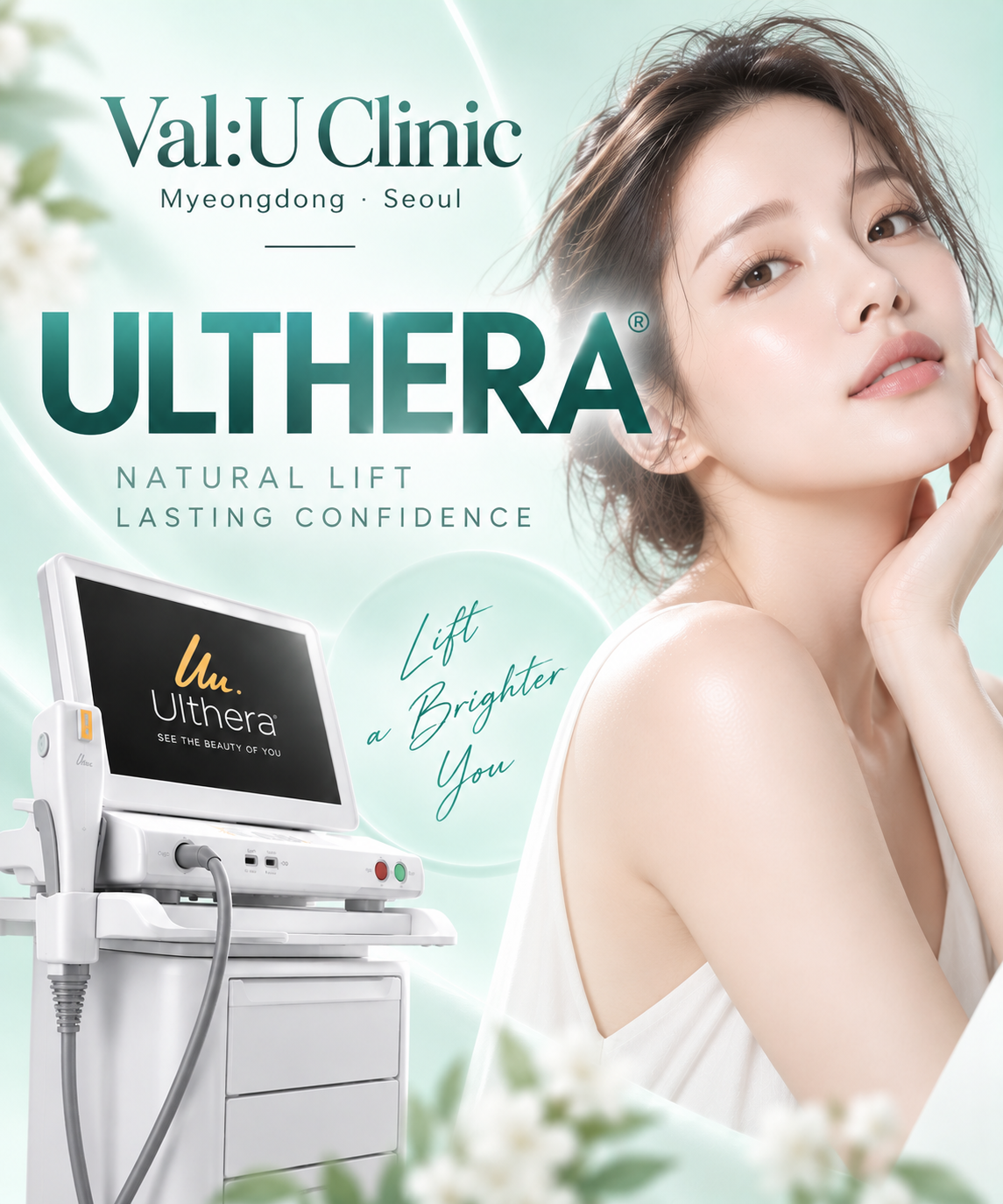 Ultherapy treatment at Val:U Clinic Myeongdong Ultherapy treatment at Val:U Clinic Myeongdong