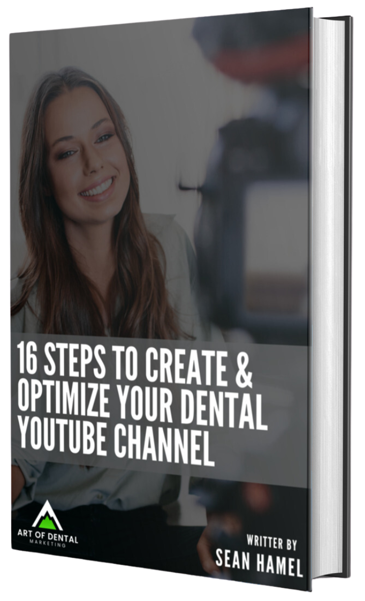 A book titled 16 steps to create and optimize your dental youtube channel