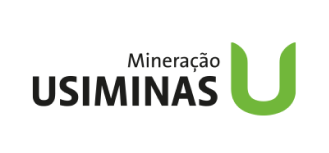 Um logotipo para uma empresa chamada mineração usminas u