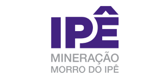 Um logotipo roxo para ipe mineração morro do ipe