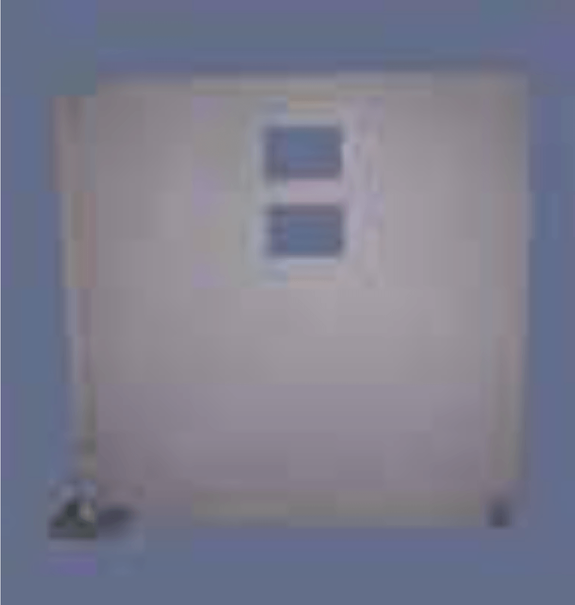NIJ Level IV Pivoting hinged barrier w/two sliding GP's, caster and slide bolt to hold in place.