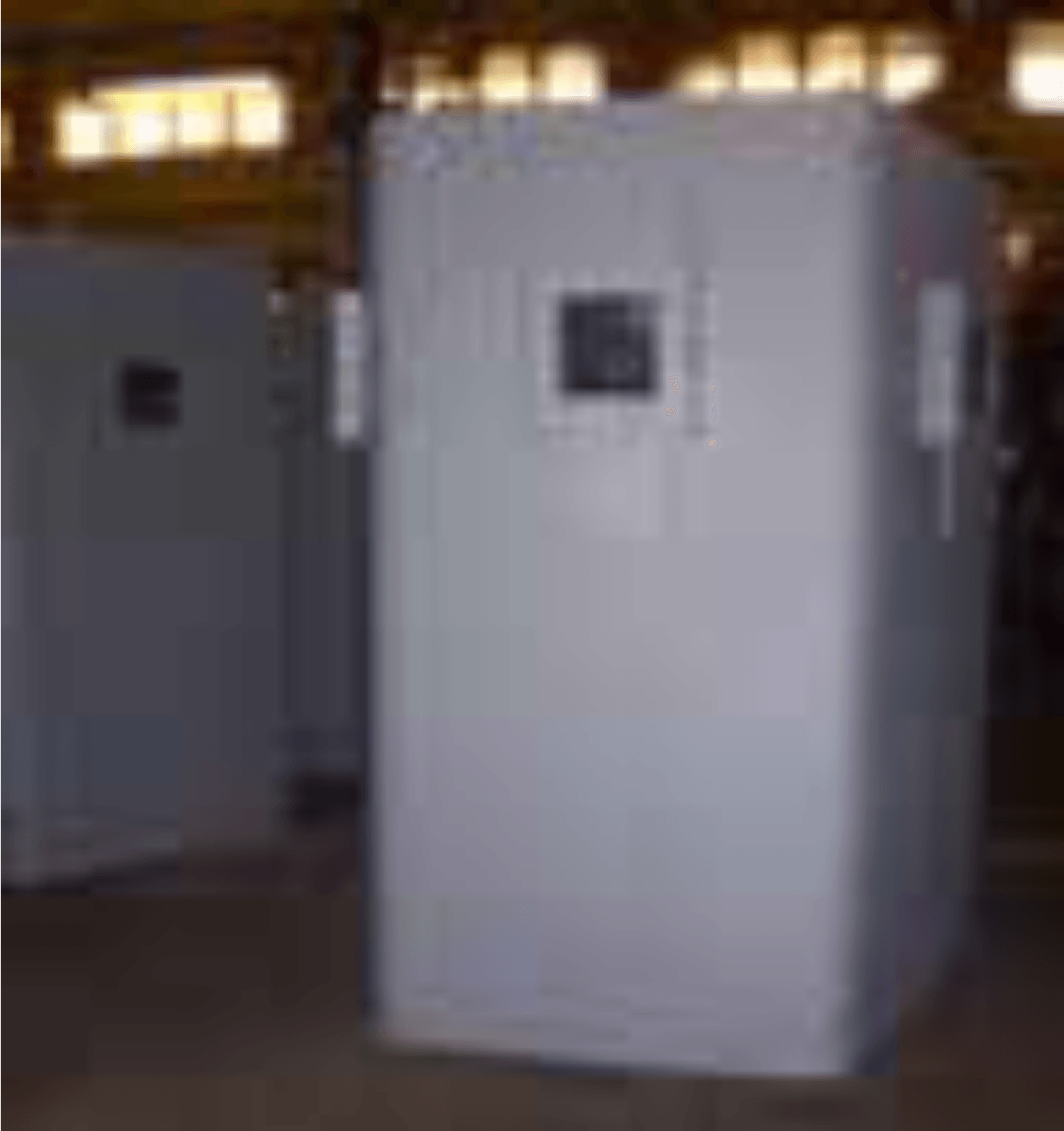 NIJ Level IV Mobile 3-sided bunker w/view ports, sliding GP's and retractable casters activated by hydraulic pumps.