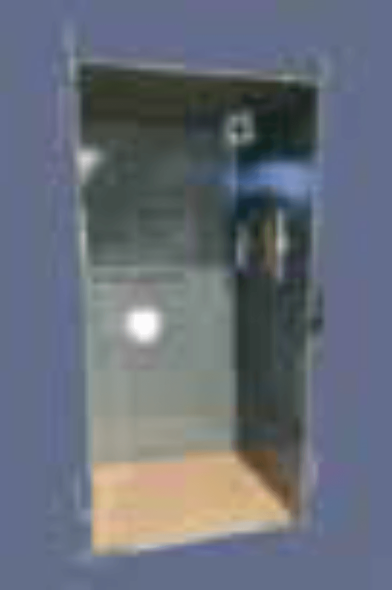 NIJ Level IV Stationary 3-sided ballistic enclosure w/sliding GP's, roof and base mounting brackets.