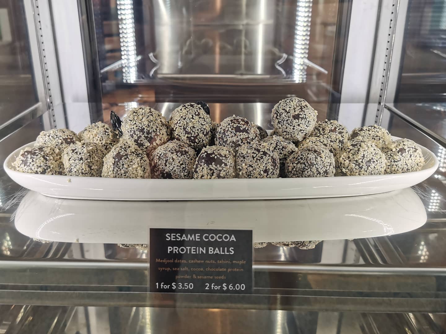 Sesame Cocoa Protein Balls — Quench Juice Bar in Fortitude Valley, QLD