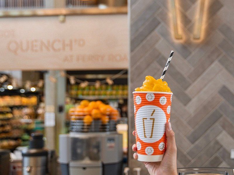 Person Holding a Smoothie — Quench Juice Bar in Fortitude Valley, QLD