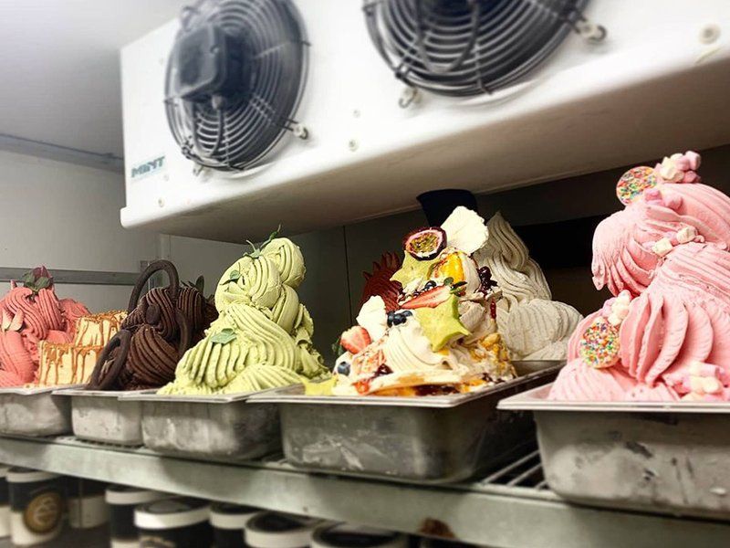 Range of Gelatos on Display — Quench Juice Bar in Fortitude Valley, QLD