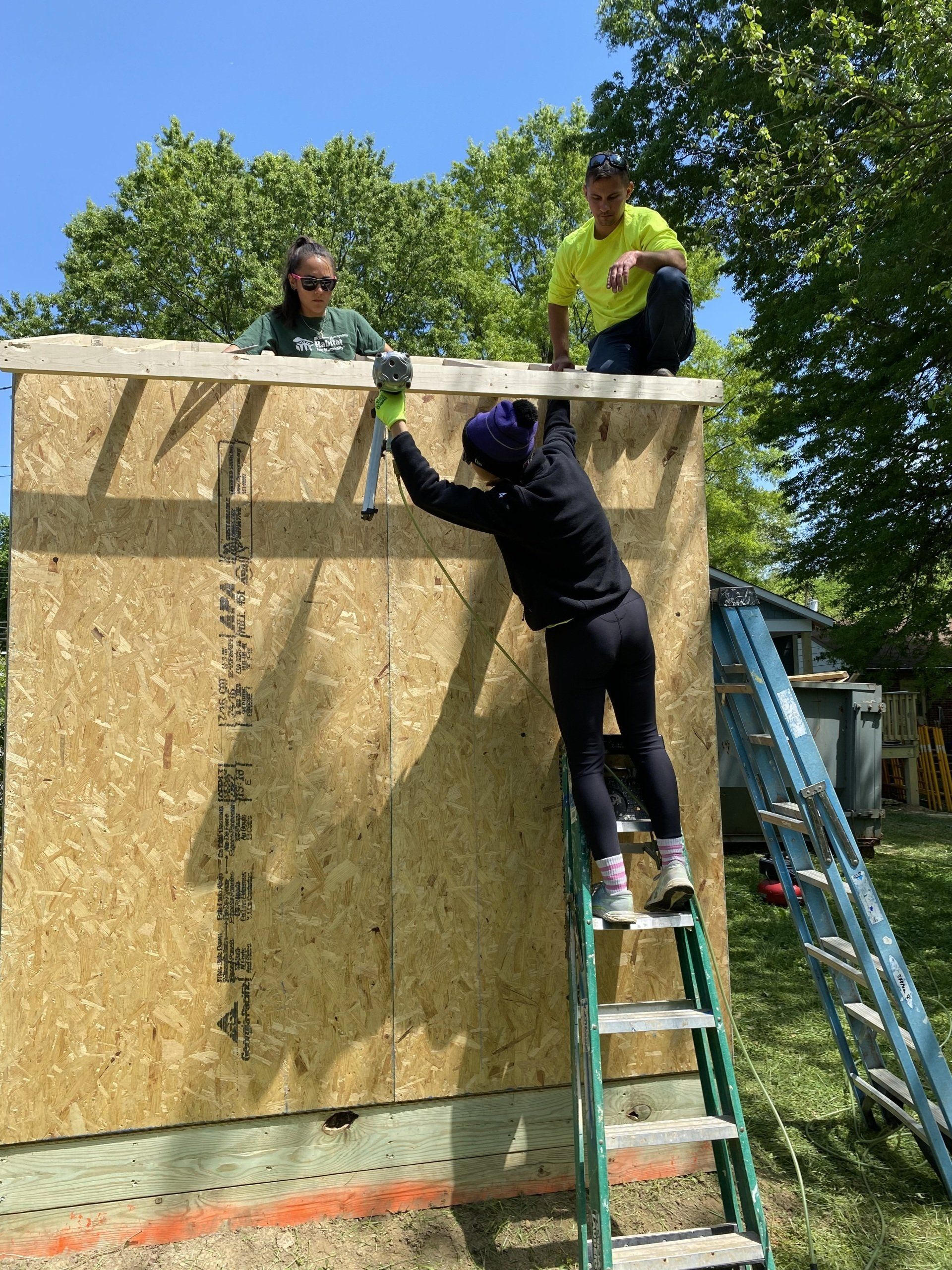 Image of RETEX’s Katelyn Lewis volunteering with Richmond Habitat for Humanity.