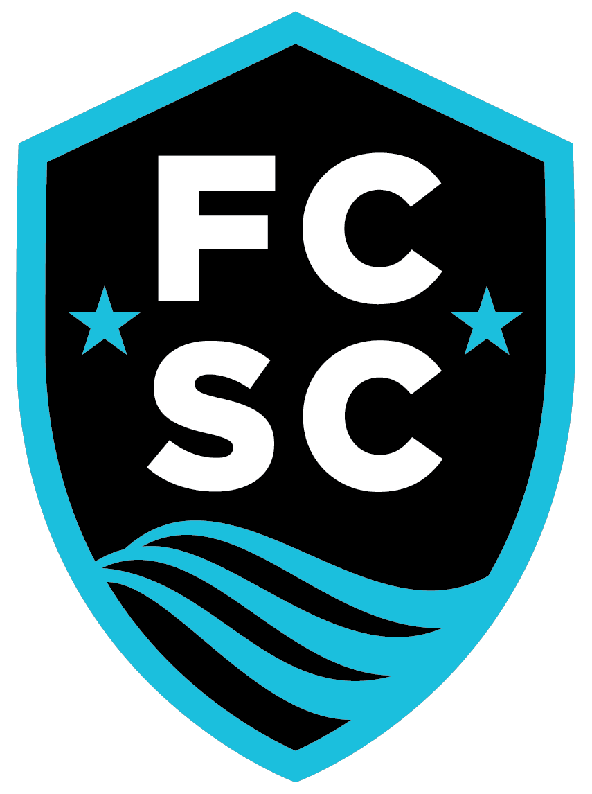 FCSC black shield logo with cyan border, stars, and wave lines