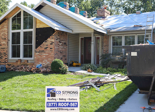 A CD Strong Construction roof installation