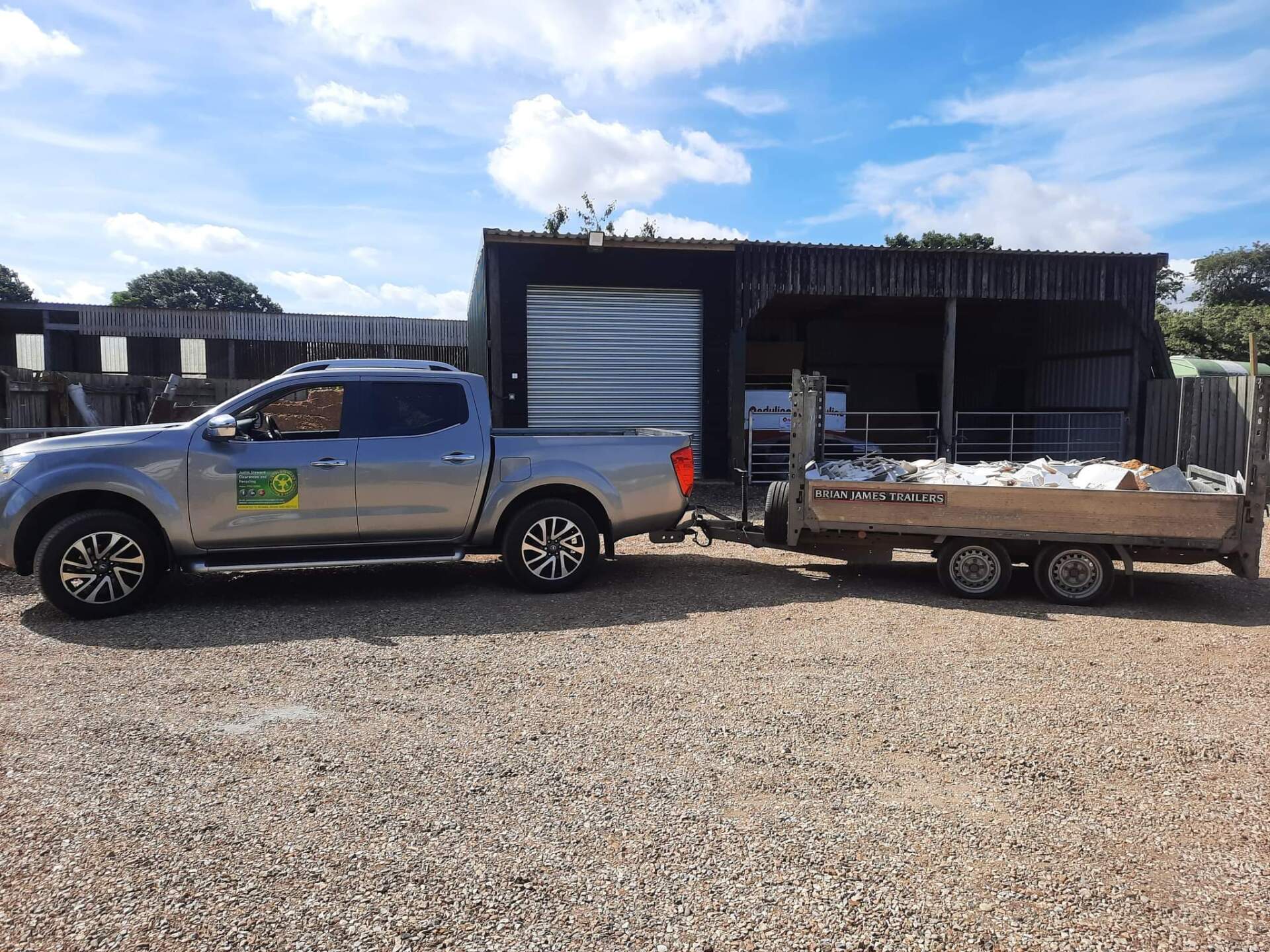 The new truck and trailer