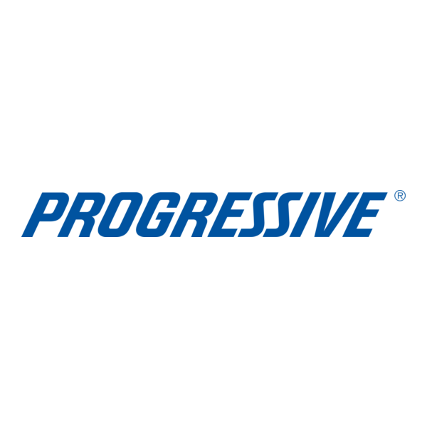 Progressive logo in blue italic text on a white background