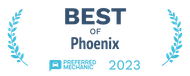 A logo for the best mechanic in phoenix in 2023.
