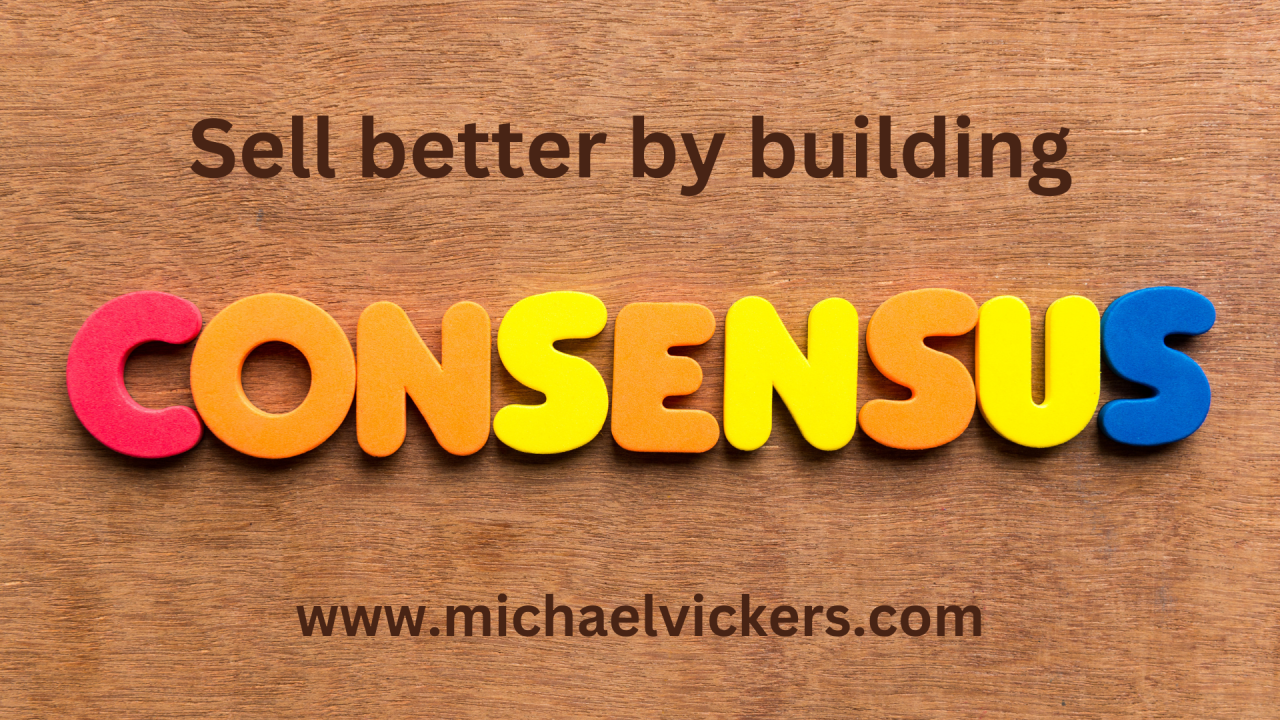 Consensus spelled out with different letter colors