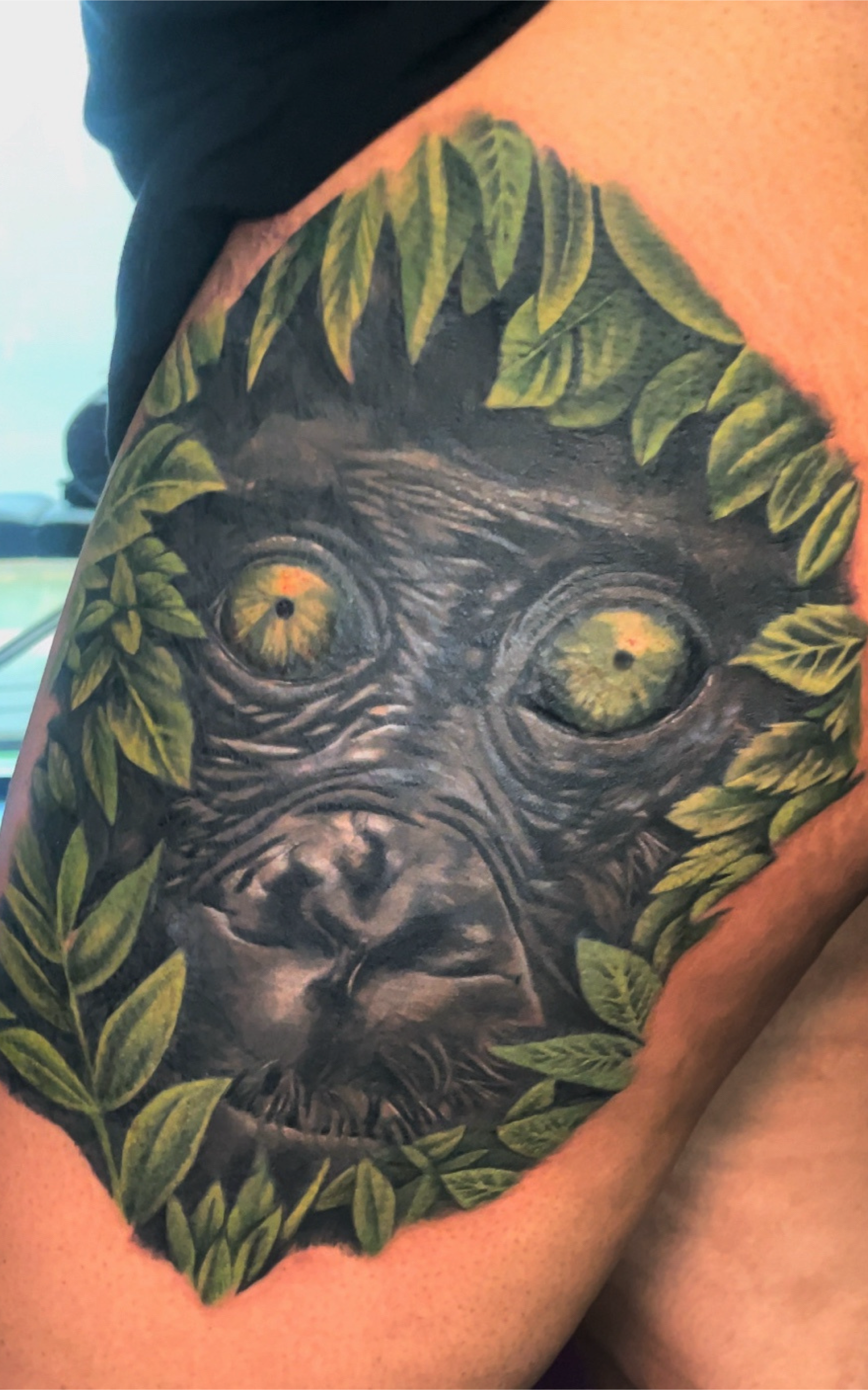 Charlotte NC tattoo artist, animal tattoos, , tattoos on melanated skin, black and grey realism tattoo,