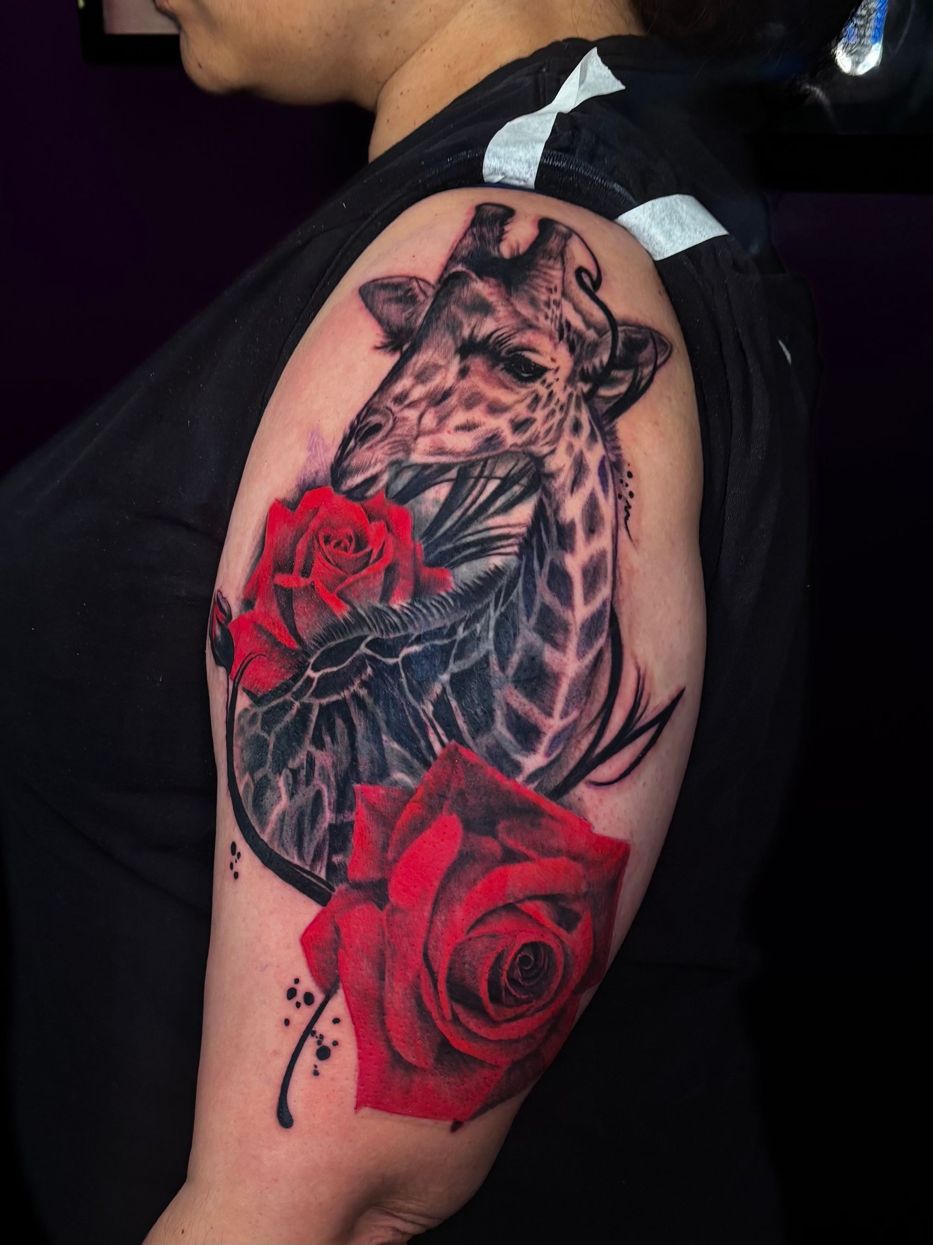 Charlotte NC tattoo artist, custom tattoos Charlotte NC, tattoos on melanated skin, black and grey realism tattoo,