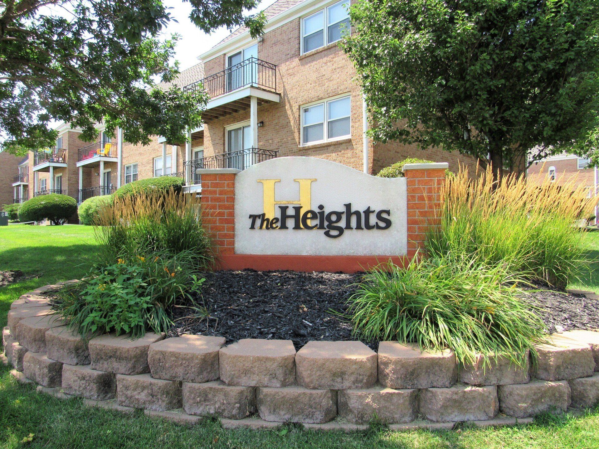 The Heights sign