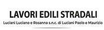 Logo per “LAVORI EDILI STRADALI” con il nome dell’azienda su sfondo bianco.