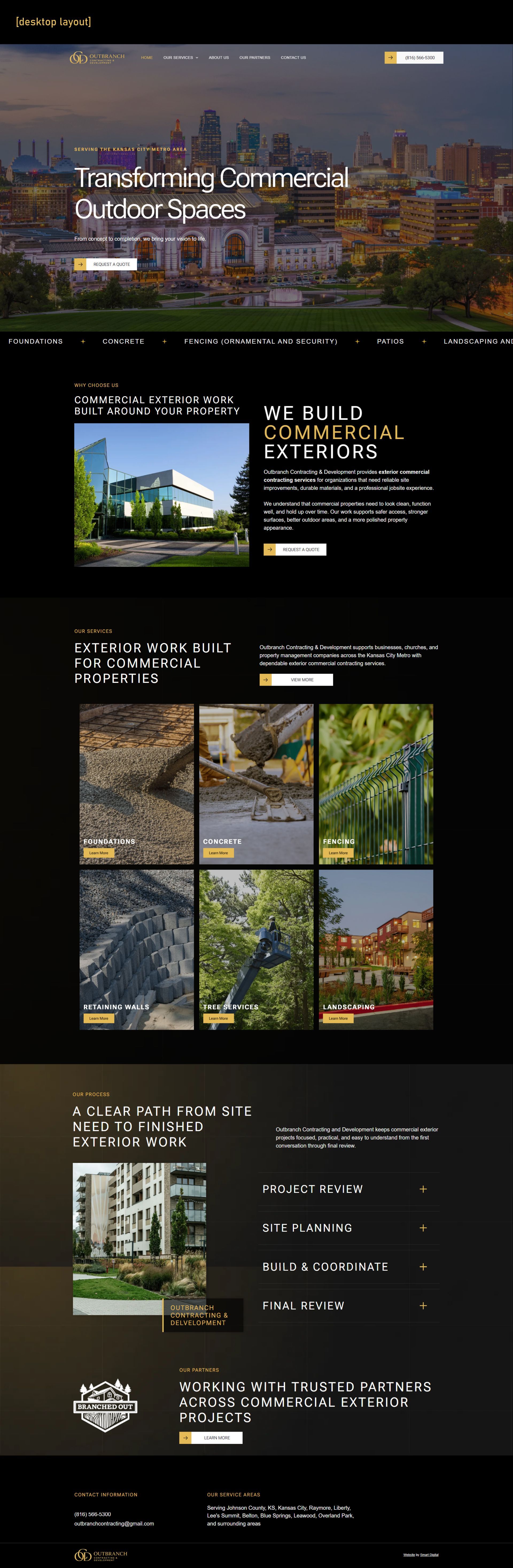 Dark webpage showing a property listing with a house photo, map, and multiple garden and exterior images.