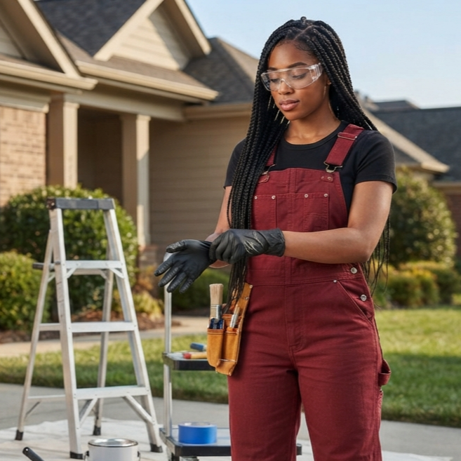 Hanford Painters providing quality painting services for a home