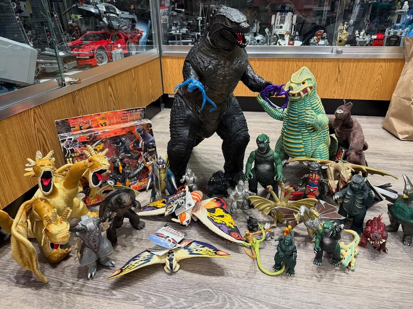 Godzilla toys in stores in western ma