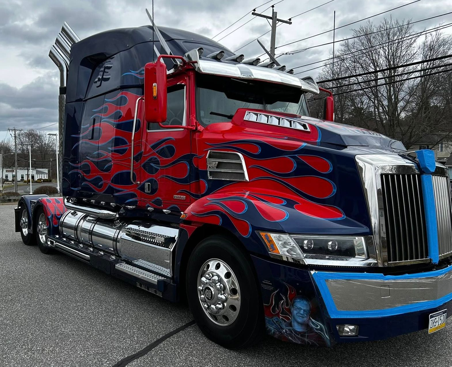 optimus prime replica truck