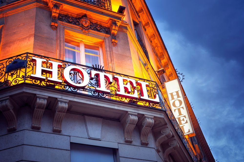 The Word Hotel is on the Side of a Building — Sign Media Solutions in Ballina, NSW