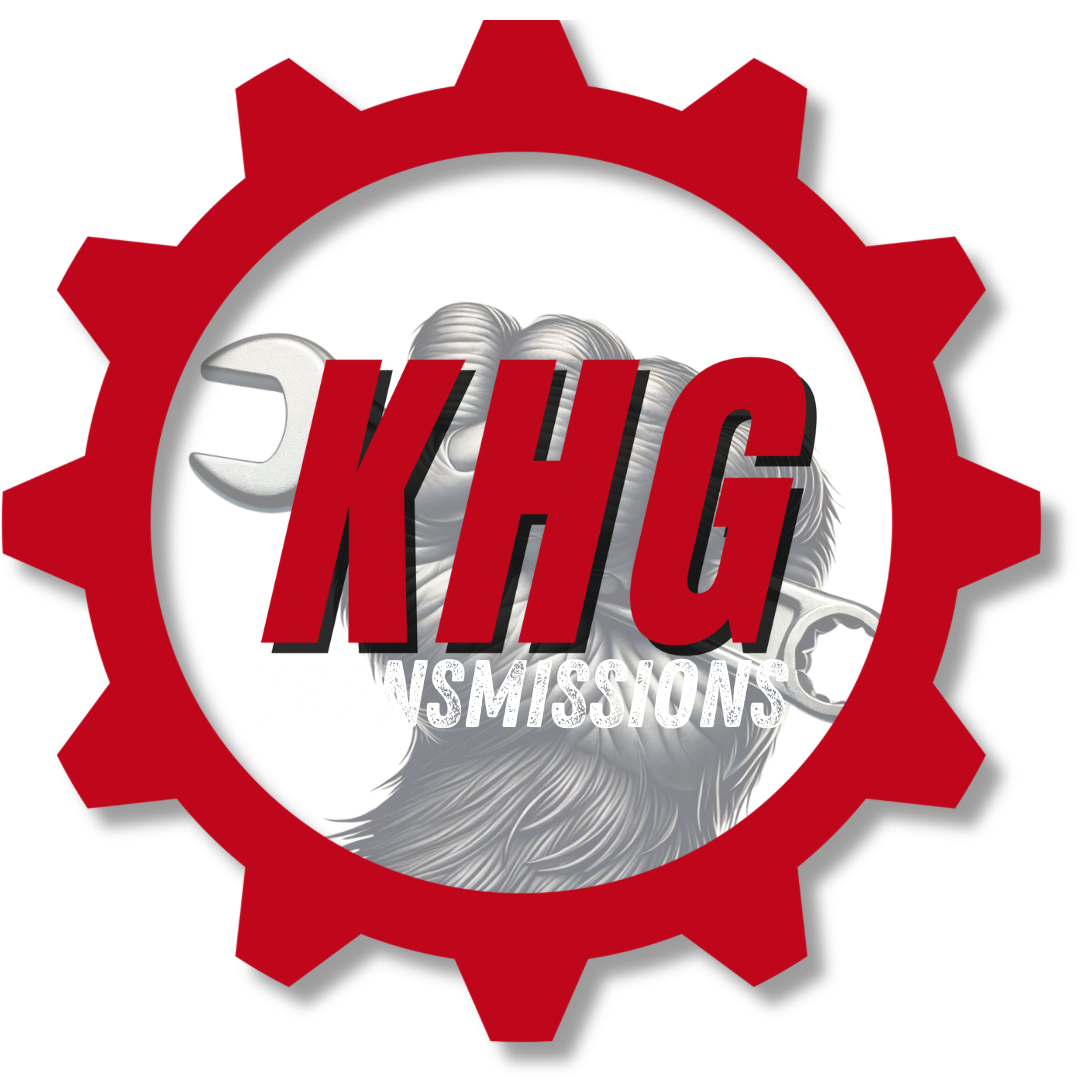 Red gear logo with bold red KHG over a gray wrench and hand, with faint text below