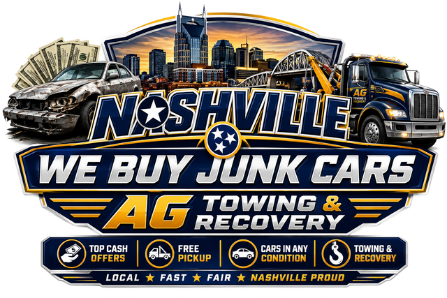 Nashville We Buy Junk Cars by AG Towing and Recovery